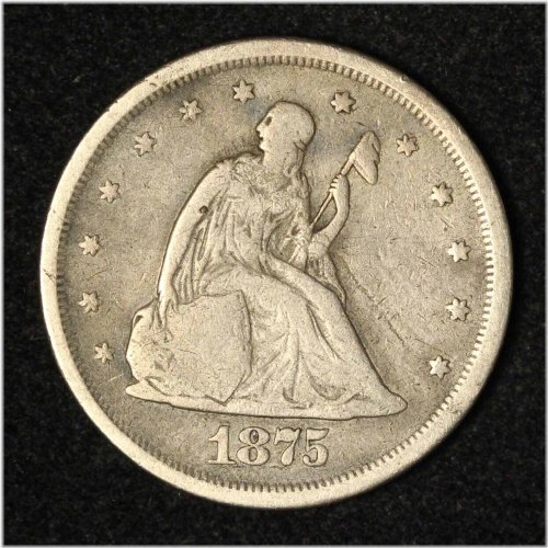 1875-S San Francisco Mint Silver Twenty Cent Piece