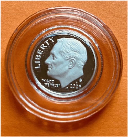 Silver Gem Proof Roosevelt Dime in Capsule