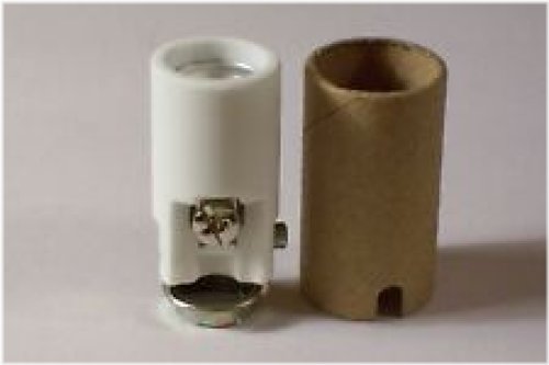 Porcelain Candelabra Lamp Socket with Hickey