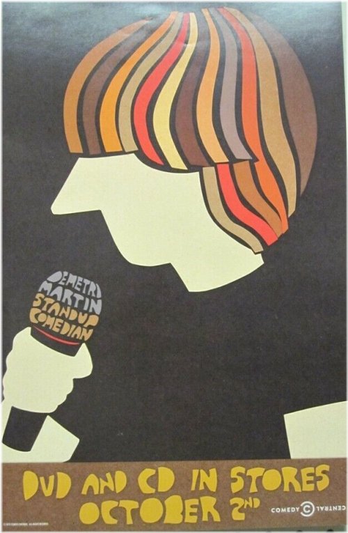 Wit & Charm Preserved: Demetri Martin's Timeless Stand-Up Poster