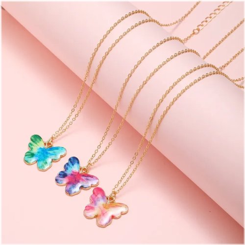 Butterfly Enamel Necklace Collection