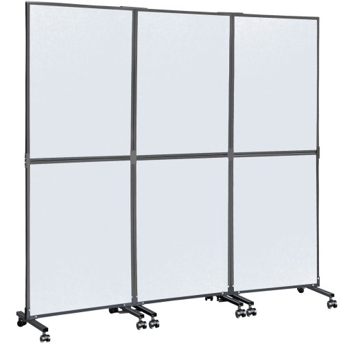 Cool Gray Acoustic Office Partition Panels (3 Pack)