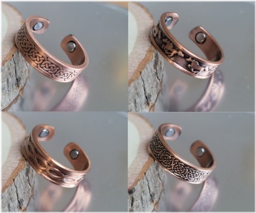 Copper Magnetic Adjustable Ring