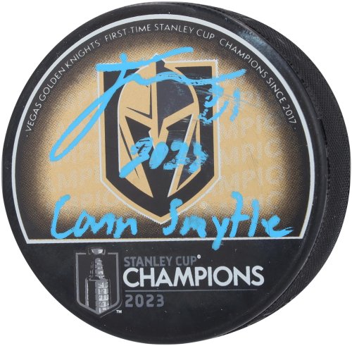 Gilded Marchessault Signature Puck