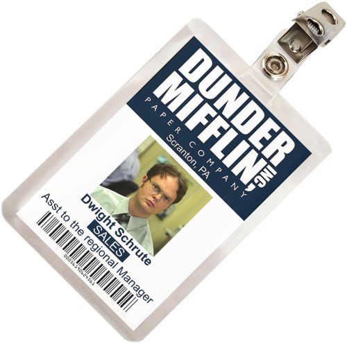 The Office Dwight Schrute Dunder Mifflin ID Badge Replica