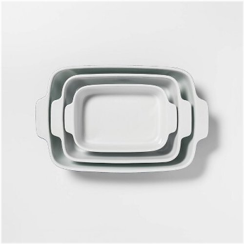 Slate Blue Stoneware Trio