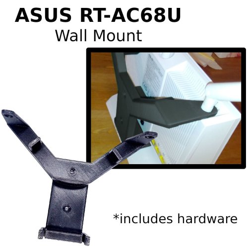 Sleek Wall Mount for ASUS RT-AC68U WiFi Router