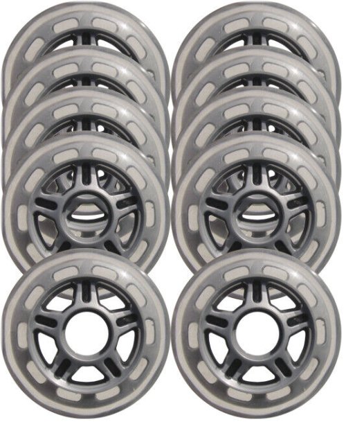 Silver Spoke Roller Wheels