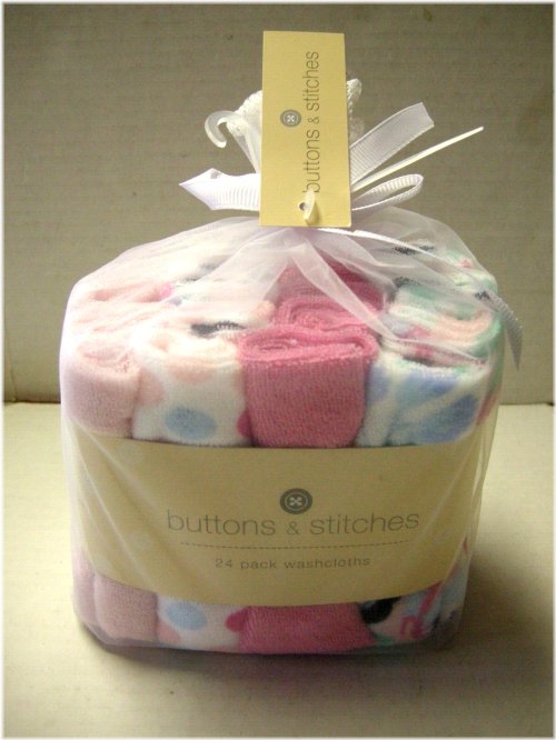 Pink Patches Washcloth Set