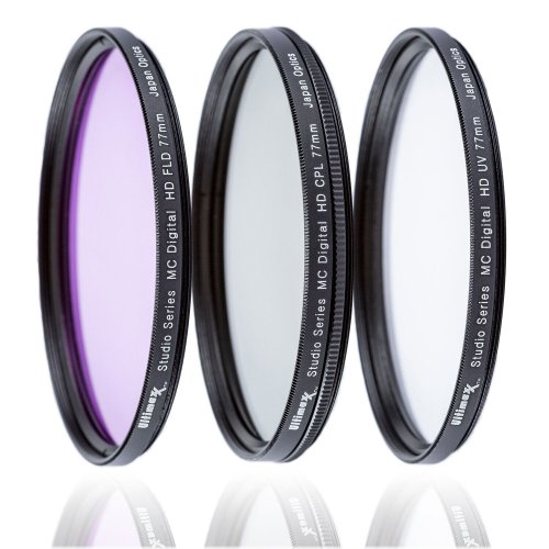 Multi Coated HD Filter Kit (UV, CPL, FLD) by Ultimaxx