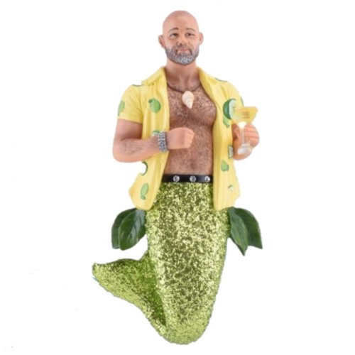Key Lime Daddy Merman Ornament