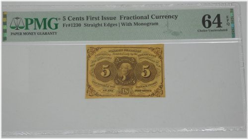 Liberty Shield 5c Fractional Note
