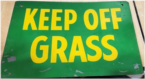 Vintage Metal Garden Sign