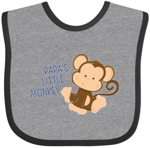 Blue Monkey Love Bib & Burp Cloth Set
