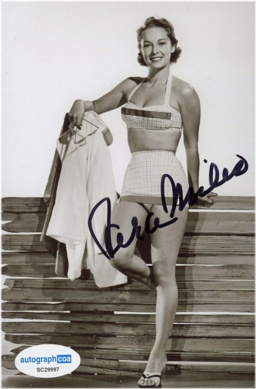 The Searchers" Autographed 4x6 Photo by Vera Miles