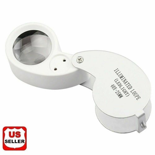 Illuminated Precision Jewelry Loupe with 40X Magnification