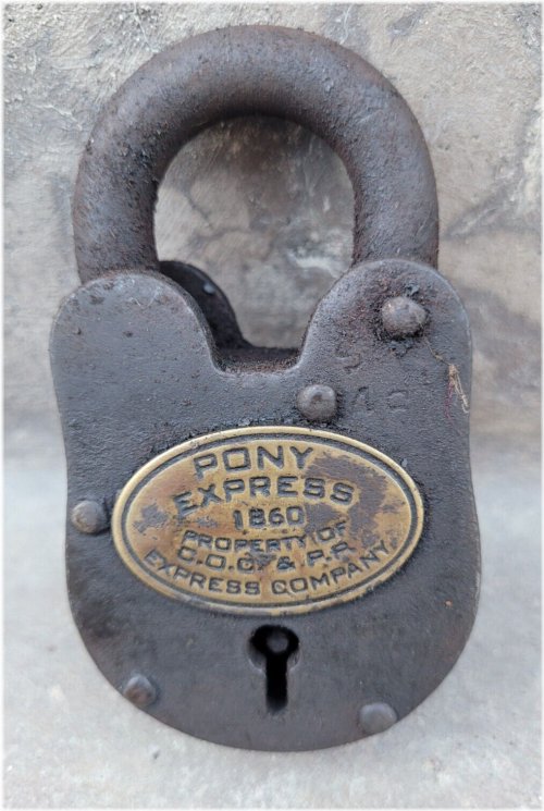 Western Frontier Express Cast Iron Lock Padlock