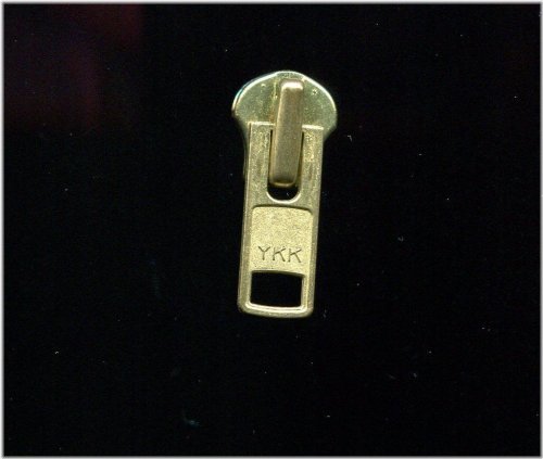 Brass Fortress Zipper Slider