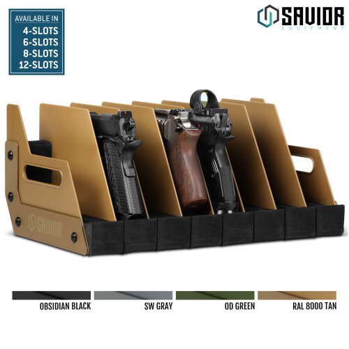 SecureHold Gun & Pistol Storage Rack - Organize and Display Your Firearms Safely