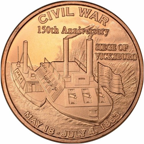 Vicksburg Commemorative Copper Round