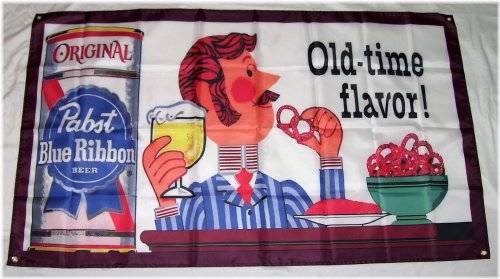 Pabst Blue Ribbon Banner