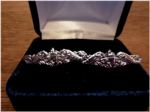 Navy Submarine Silver Cufflinks
