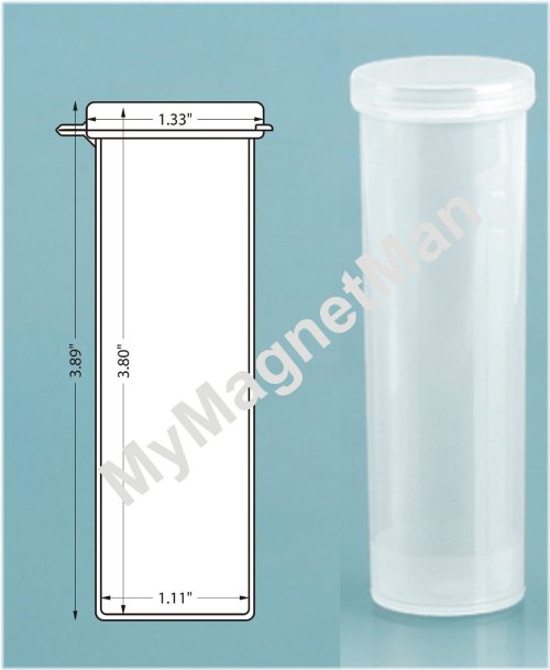 Translucent Clear Plastic Vial Set