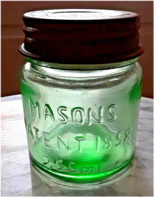 Heritage Green Half-Pint Glass Jar