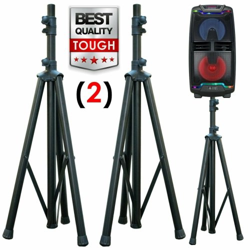 Pro Height-Adjustable Tripod Speaker Stands