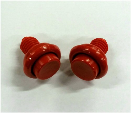 Opaque Red Flipper Button Set for Bally Williams Pinball Machines
