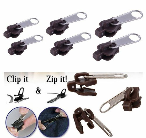 EasyZip Repair Kit - 6 Removable Zip Sliders for Instant Replacement