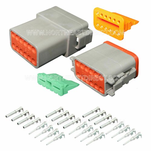 Waterproof 12-Pin Electrical Connector Kit
