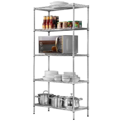 VersaShelf: Adjustable 5-Tier Heavy Duty Wire Storage Rack