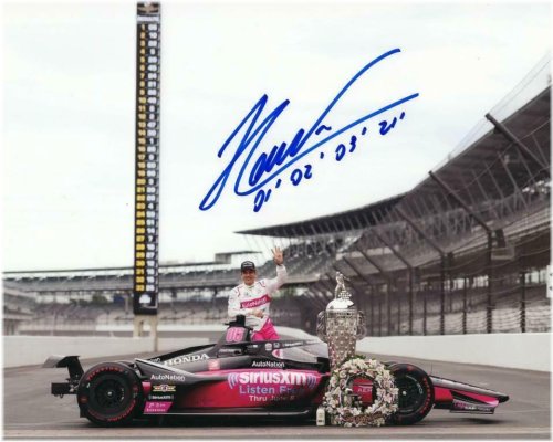 Indy 500 Champion Helio Castroneves Autographed 8x10 Photo Print