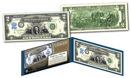 Vintage Two-Dollar Silver Certificate Replica