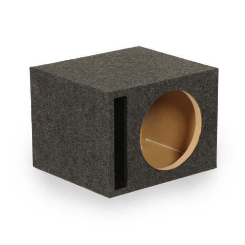 Charcoal Dual Vented 12 Inch Speaker Enclosure by QPower