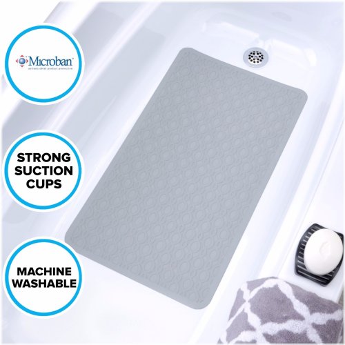 SecureGrip Mildew-Resistant Rubber Bath Mat