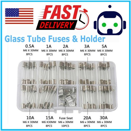 SwiftFuse Assortment Pack - Glass Tube Fuses for Cars and Boats