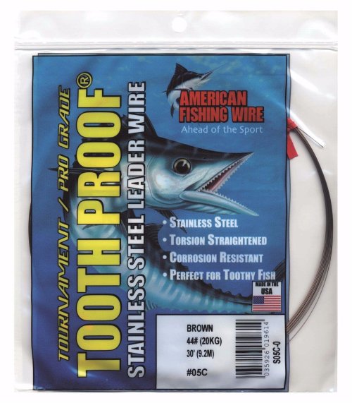 Camo Brown Stainless Wire Leader