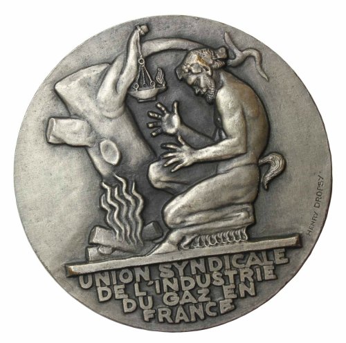 Dropsy's French Gas Syndicate Union Service Award Medal (1928)