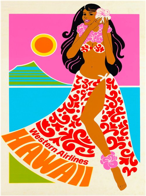 Aloha Memories Vintage Poster Print