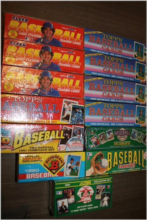 Retro Unopened Baseball Card Collection