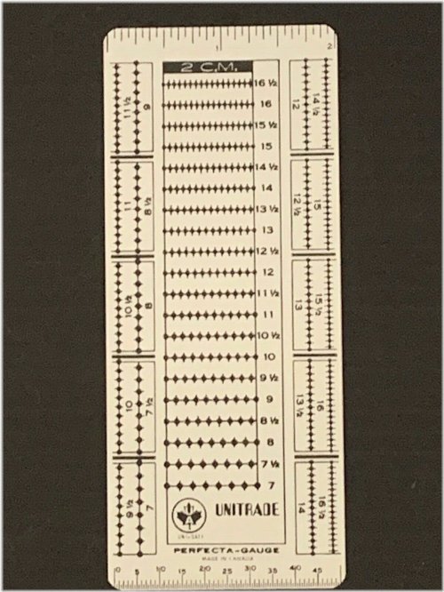 Perfex Stamp Perforation Gauge