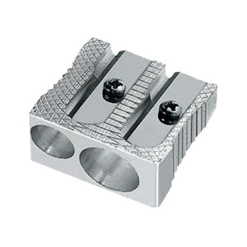 Magnesium Two Hole Pencil Sharpener with Extra Blades