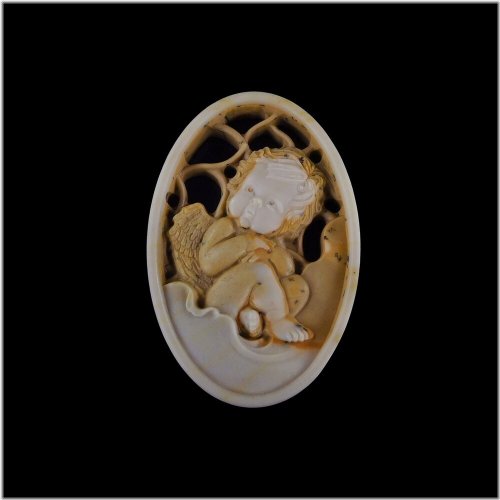 Seraphim Etched Stone Figurine