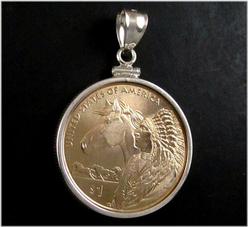 Sacagawea Horse Dollar Coin Pendant