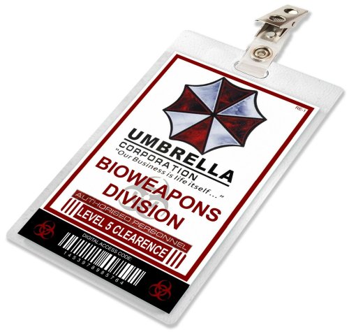 Umbrella Corporation Bioweapons Division ID Badge Replica