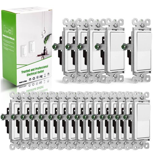 IllumaSwitch White Decorative Rocker Switch Pack