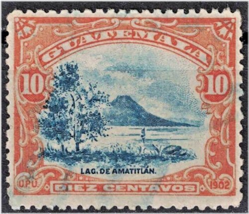 Lake Amatitlan Stamp - 1902 SC#118