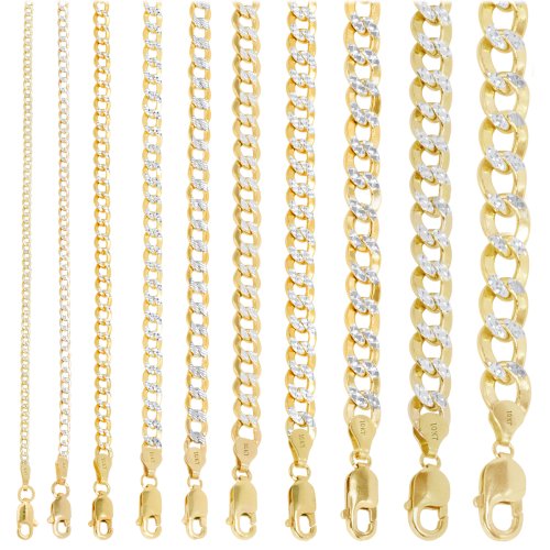 Golden Cuban Diamond-Cut Chain Set